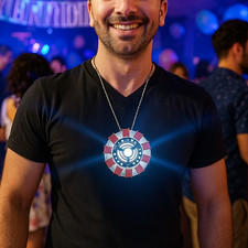 Tony Stark Wearable Arc Reactor - Iron Man Cosplay Accessory