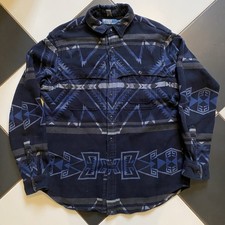 Ralph Lauren Polo Aztec Southwestern Shirt Navajo Pattern Large Overshirt RRL 