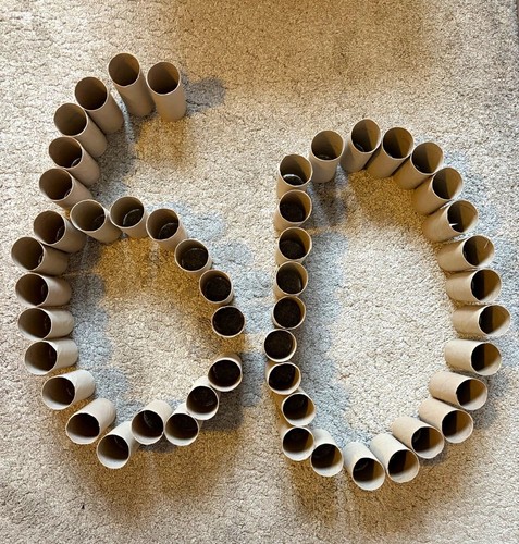 60x empty cardboard toilet - cardboard,
