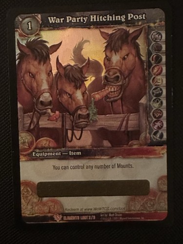 World warcraft loot card - of,