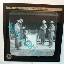 WW2 Home Front AFS Fire fighting Glass Slide Fire Party & Equipment