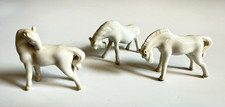 Vintage Set X 3 Chinese Porcelain Horse Figurines China 2”
