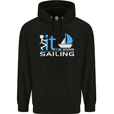 Fook It Im Going Sailing Sailor Boat Yacht Mens 80% Cotton Hoodie