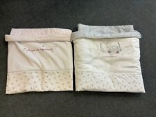 *EX DISPLAY* SILVER CROSS  Cot Bed Quilt And Coverlet Bundle Floral Pink
