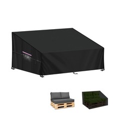 LAMUNI Pallet Sofa Cover Outdoor Pallet Bench Cover 2 Seater Deep Seat Garden