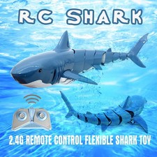 2.4G Remote Control Shark Waterproof Electric RC Boat for Water Lake Toy
