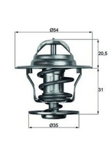 Engine Thermostat MAHLE Fits