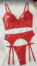 Womans CD TV Sexy Red Leather