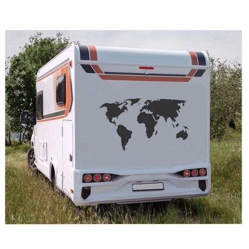 Motorhome world map sticker - motorhome,