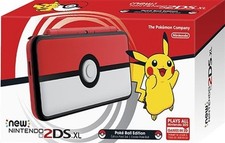 New Nintendo 2DS XL Video Game Console Pokeball Edition Boxed  + Games BUNDLE