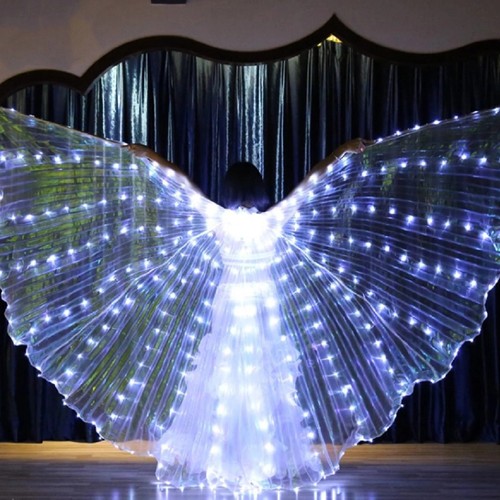 Led fairy wings cloak adult - led,