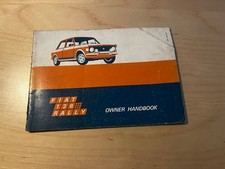 Fiat 128 Rally owners handbook