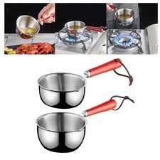 Stainless Steel Mini Soup Pot Nonstick Milk Warmer Small Saucepan for Making
