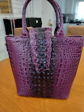 Purple Faux Croc Leather
