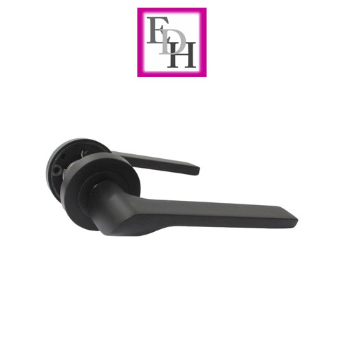 Modern matt black door - modern,