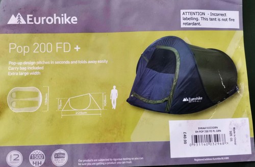 Eurohike pop 200 - 2, tent