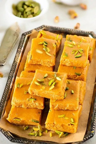 Besan burfi indian - besan,