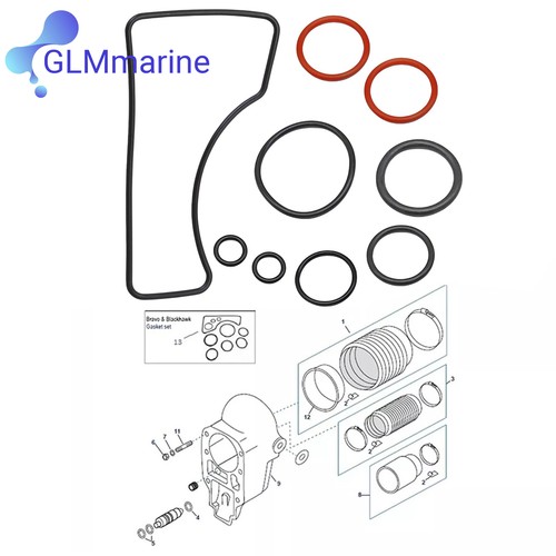 Outdrive gasket set for - outdrive,