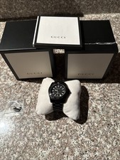 Gucci 45MM Black Steel Quartz