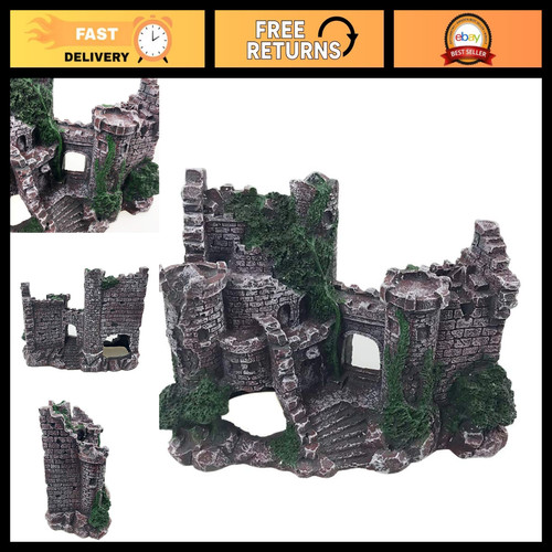Large fish tank castle - fish,