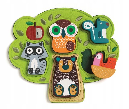Djeco wooden felt tree - felt,