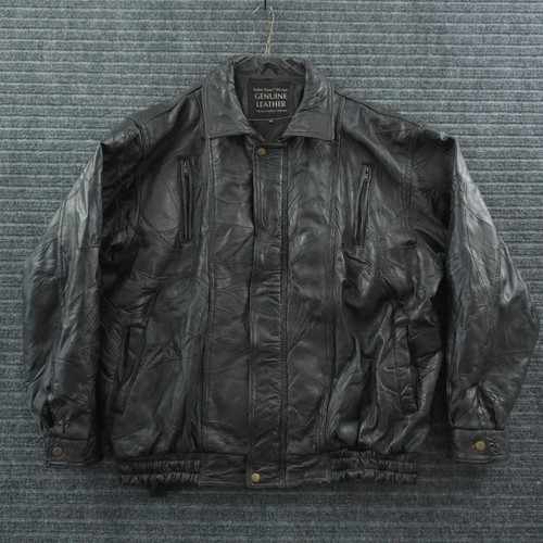 Navarre leather bomber jacket - bomber,