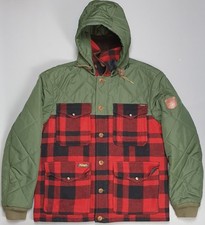 Polo Country Ralph Lauren Hybrid Utility Buffalo Plaid Wool Quilted Jacket Med