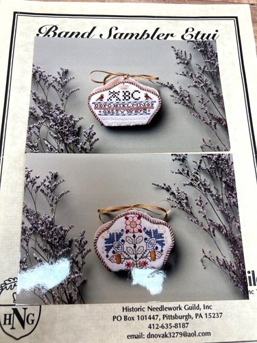 Vtg cross stitch band sampler - cross,