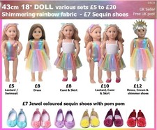 *18" Doll clothes £5-£20