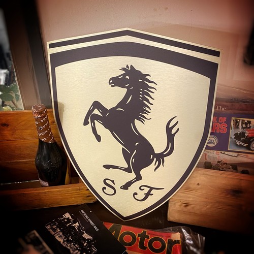 Ferrari metal sign - ferrari,