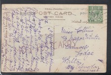 Genealogy Postcard - Collins / Winter - Cannock Lodge, Walton, Clevedon RF4683