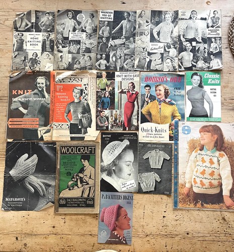 Vintage 1940s 1950s knitting - 1950s,
