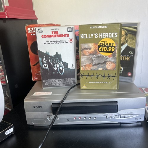 Funai vhs player with - player, bundle
