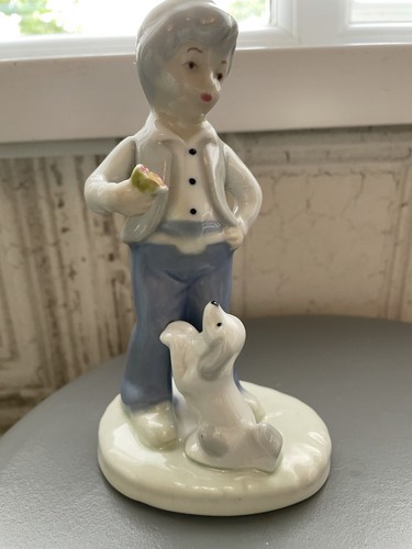 Spanish porcelain figurine boy - porcelain,