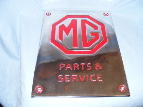 Parts service sign - mg,