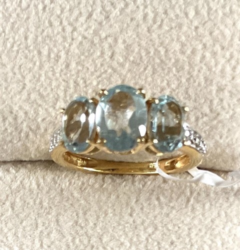 Sky blue topaz stone - blue,