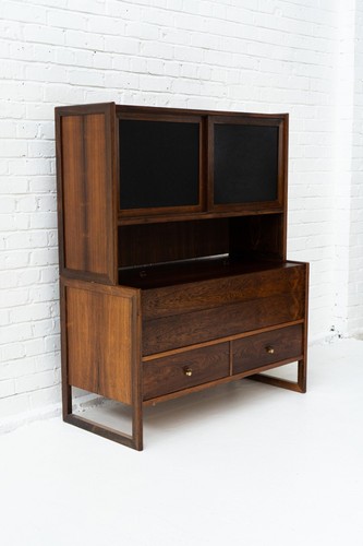 Danish rosewood and leather - rosewood,