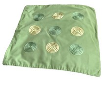 NEXT SPIRAL GREEN CUSHION COVER 17” X 17”  EXC QUALITY