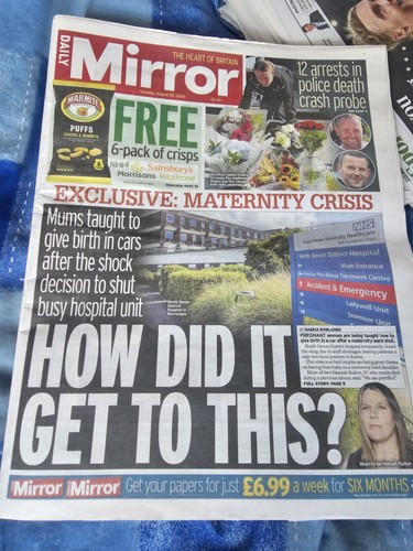 The daily mirror newspaper - mirror,