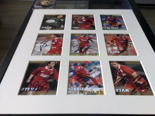 Liverpool signed and mounted - signed,