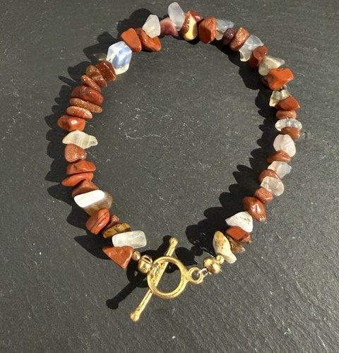Handmade bracelet carnelian - bracelet, &