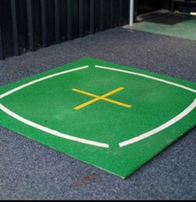 GOLF MAT TEACHING DRIVING RANGE MAT TRAINING PRACTICE COACHING MAT 150 X 150CM