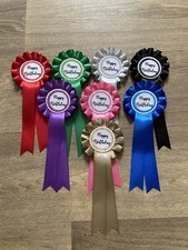 Happy Birthday rosettes. 1