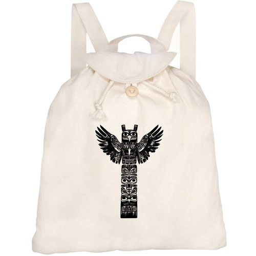Tribal totem pole canvas - ',
