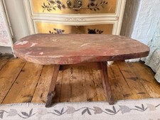 Vintage Wooden Oyster Stool