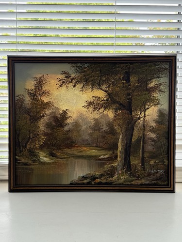 Signed oil canvas - signed, on