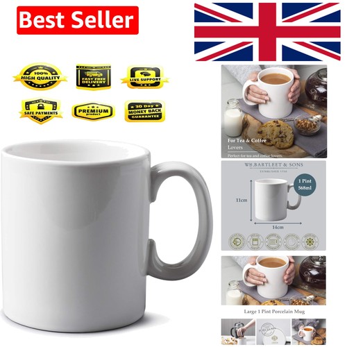 Large white porcelain coffee - large,