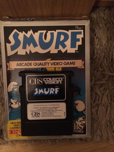 Smurf video game cartridge - cartridge, for