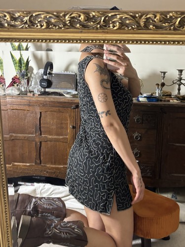 Women black beaded - black,