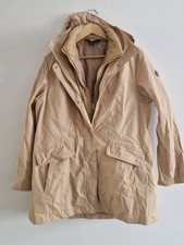 LANDS' END 3 in 1 Beige Hooded Coat Size L